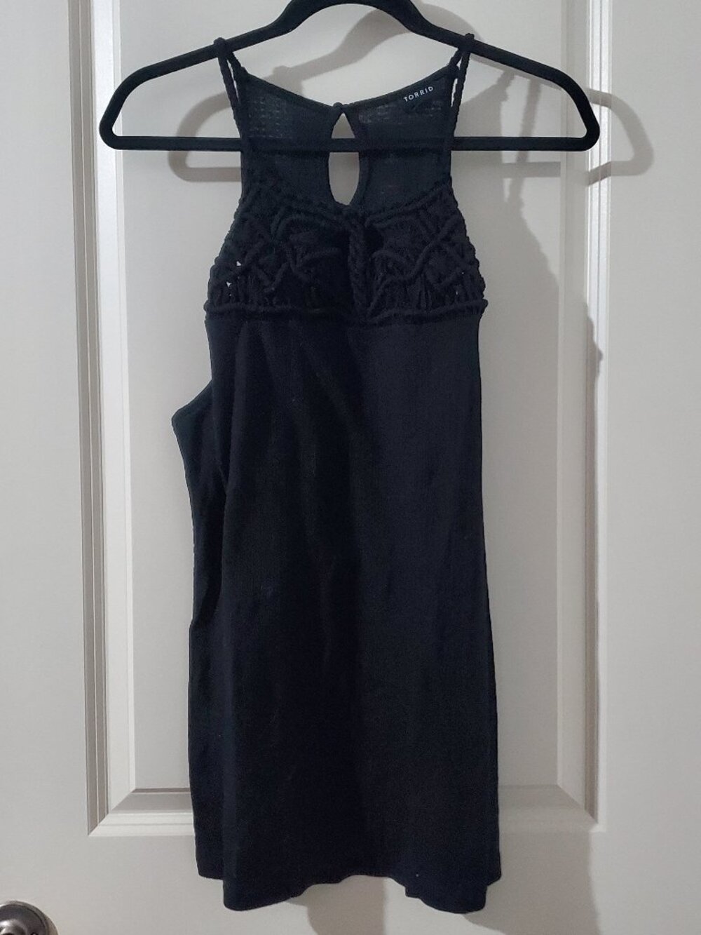 Black Torrid Plus Size Crochet Top Cami